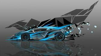 Abstract Transformer Aerography Car Blue Colors 4k Wallpaper