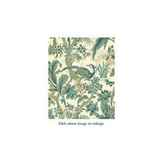 Egremont Bird Toile Peacock Wallpaper By Blue Mountain In Shand Kydd
