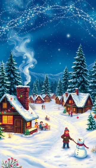 Panoramic Christmas Wallpaper