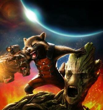 Rocket Raccoon Wallpaper And Groot Wip