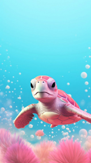 Cute Turtle Wallpaper
