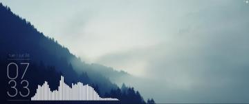 My Ultrawide Minimalist Desktop Rainmeter