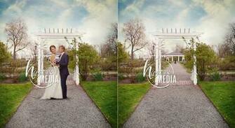 Beautiful Wedding Arbor Nature Backdrop Scene Digital