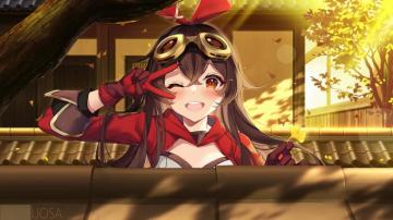 Amber Genshin Impact HD 4k Wallpaper