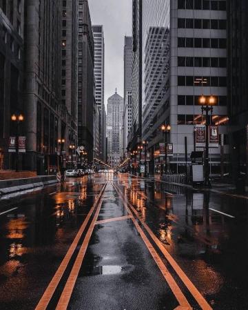 Urban City Street Nyc Rainy Days Underground Scene