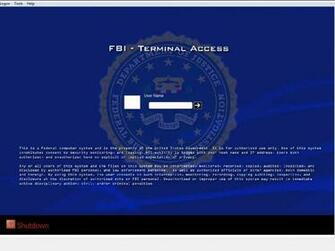 Fbi Terminal Logon Widescreen