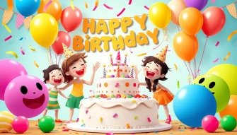 Cocomelon Happy BirtHDay Wallpaper