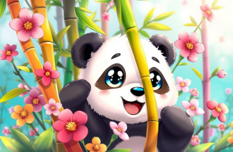Cute Anime Panda Wallpaper