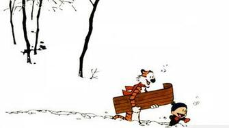 Calvin And Hobbes Winter Wallpaper