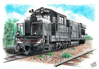 Diesel Locomotive Ge Bb33 7mp By Latuff2