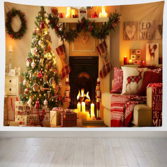Amazon Loccor Christmas Tapestry Photography Backdrop