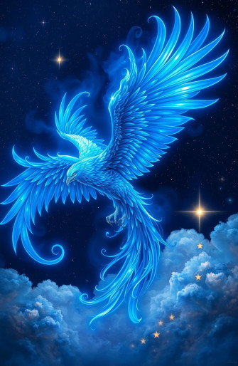 Blue Phoenix Wallpaper