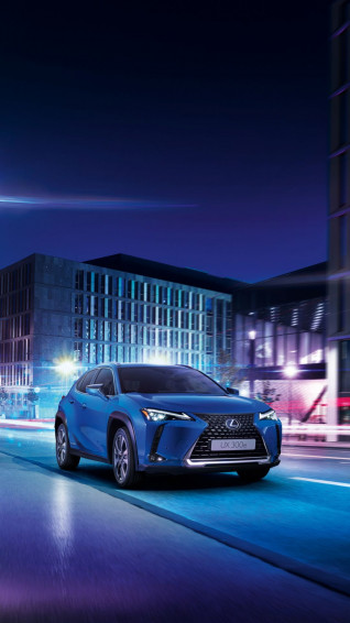 Blue Car Lexus Ux 300e Wallpaper