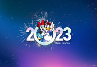 Happy New Year From Minnie Mouse And Daisy Duck Desktop