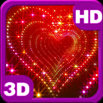 Sparkle 3d Glitter Heart Live Wallpaper For Android Hello