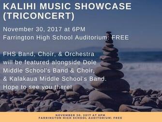 Kalihi Music Showcase W R Farrington High School