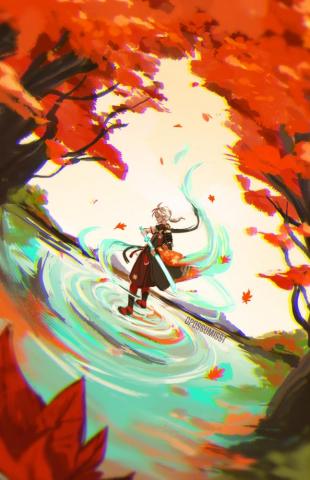Lia Passed Out Working On Comms Anime Wallpaper