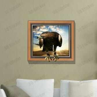 Cool Eagle 3d Printer Removable Wallpaper Wall Mural Living Room