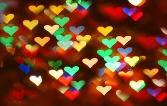Wallpaper Winter Light Love Orange Blue Yellow Red Bright