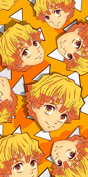 Zenitsu Wallpaper With His Haori Background Demon Slayer