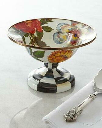 Mackenzie Childs Flower Market Small Compote The Canopy