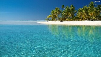 Paradise Crystal Beach Wallpaper