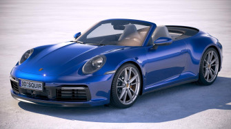 Porsche Carrera 4s Cabrio 3d Model By Squir