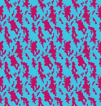 Seamless Camouflage Background Pattern Cute Camo