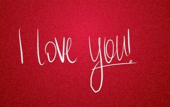 Love In Red Background Wallpaper
