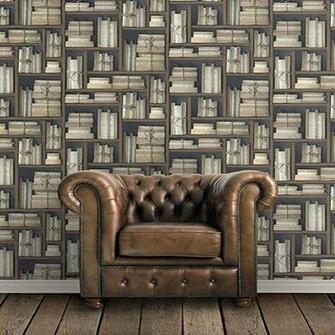 G56153 Old Books Bound Bookcase Memories Galerie Wallpaper