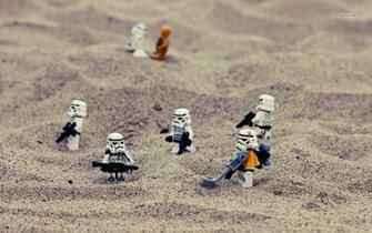Lego Stormtroopers In The Sand Wallpaper Funny