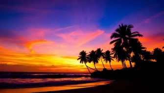 Palm Tree Sunset Wallpaper