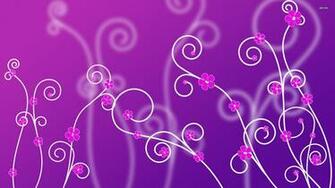 Purple Flowers Wallpaper Vector