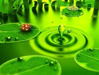 Modern Green Wallpaper Cartoon