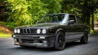 Bmw E30 Black Nature Wallpaper