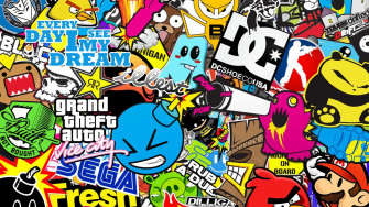 Vibrant Sticker Bomb HD Wallpaper Collection