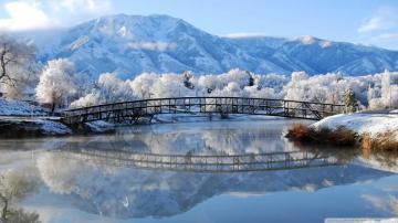 Beautiful Winter Scene Ultra HD Desktop Background Wallpaper For