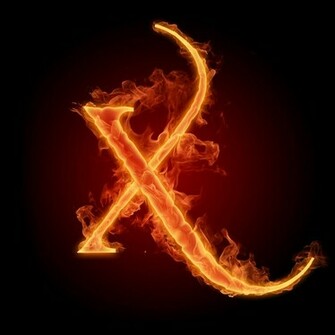 Burning Alphabet Wallpaper X