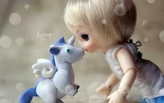 Baby Doll Kiss Unicorn Wallpaper High Definition