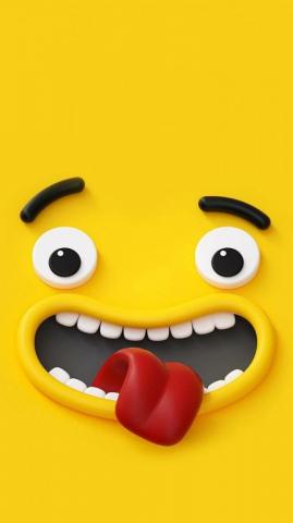 Yellow Funny Wallpaper Lockscreen Phone