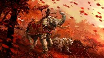 Video Game Far Cry Tiger Elephant Wallpaper