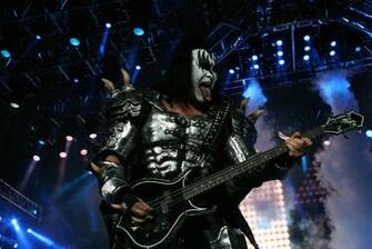Kiss Heavy Metal Rock Bands Concert Guitar A Wallpaper Background
