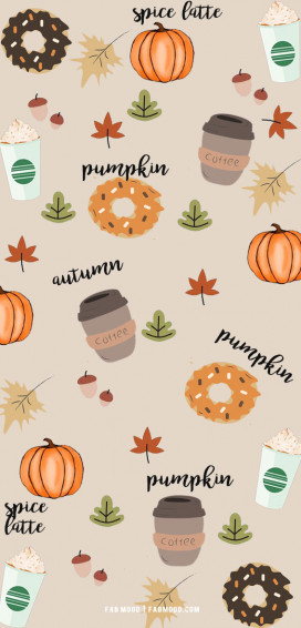 Cute Autumn Wallpaper Ideas Pumpkin Latte Fab Mood