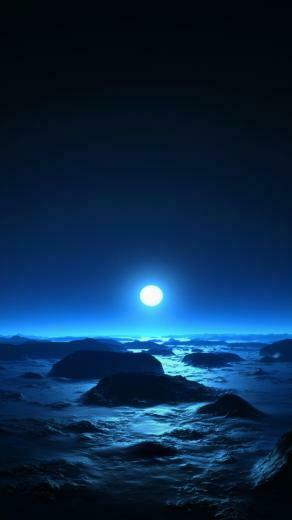Space Sunset Windows Phone Wallpaper