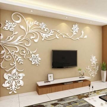 Acrylic Background Wall Stickers Home Decor