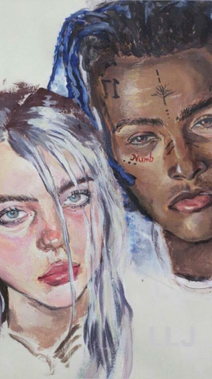Resultado De Imagem Para Billie Eilish And Xxxtentacion Draw