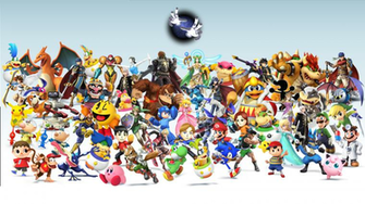 Wallpaper Ssb4 All Character By Jiphi Fan Art Games