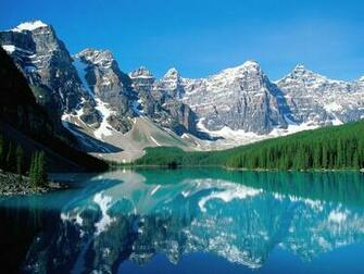 Moraine Lake Wallpaper Stock Photos