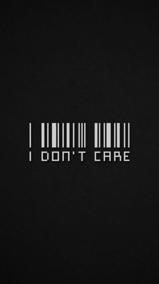 I Dont Care iPhone Wallpaper Funny Phone