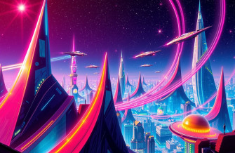 Retro Sci Fi Wallpaper